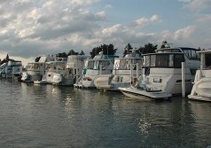 a row of boats