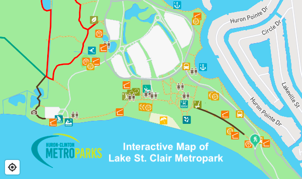 Lake St. Clair Metropark Map